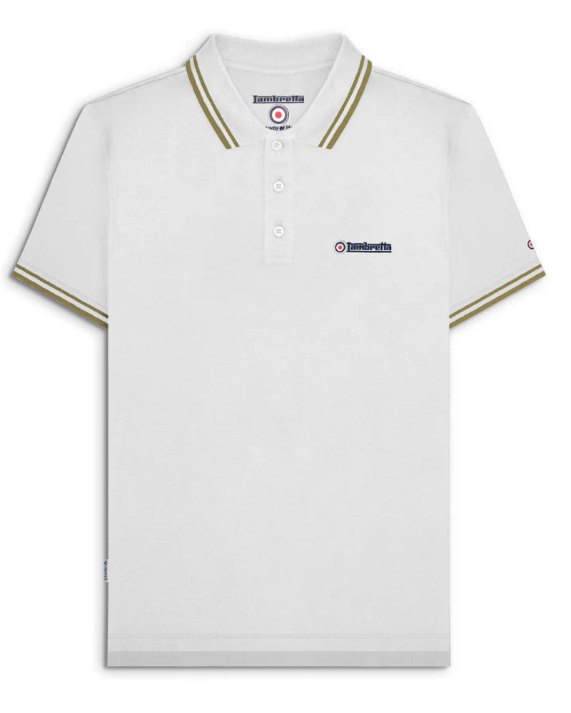 Twin Tipped Polo White (Cashew)