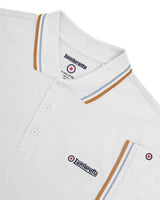 Twin Tipped Polo White (Sky/Tobacco)