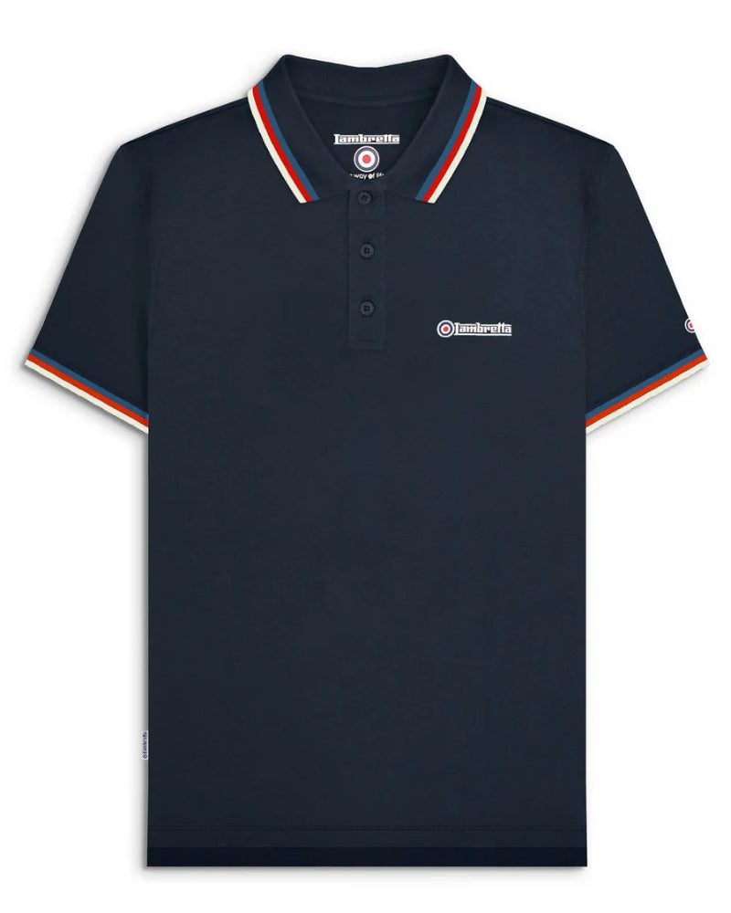 Triple Tipped Polo Dark Navy (Blue/Red/Jetstream)
