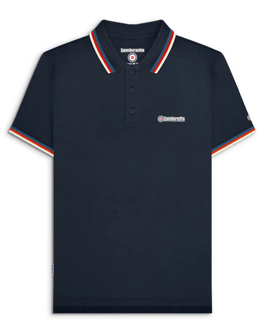 Triple Tipped Polo Dark Navy (Blue/Red/Jetstream)