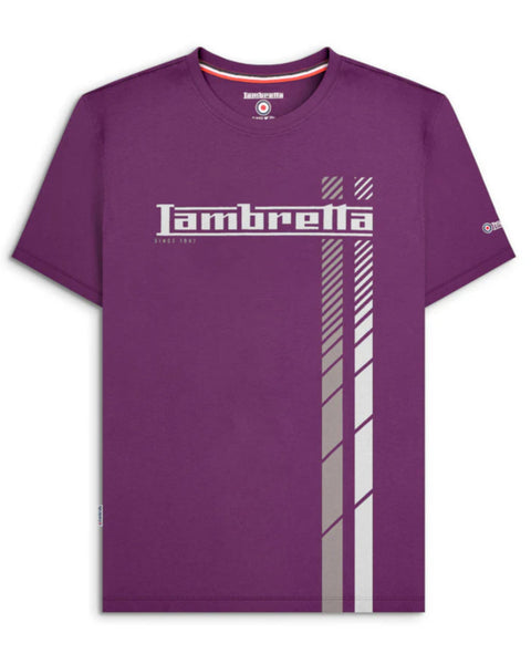 Fade Racing Stripe Tee Winter Bloom