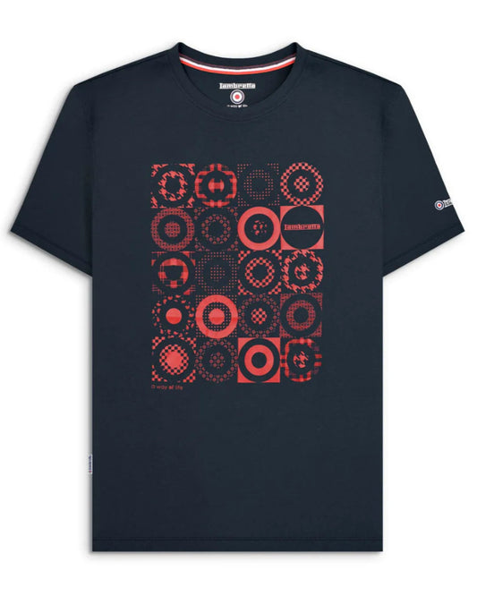 Target Pattern Tee Navy M