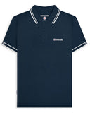 Branded Sleeve Polo Navy