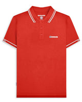 Branded Sleeve Polo Red