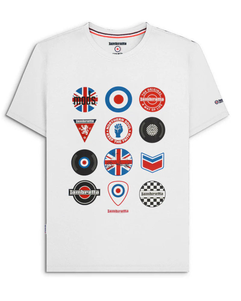 Badges Tee White