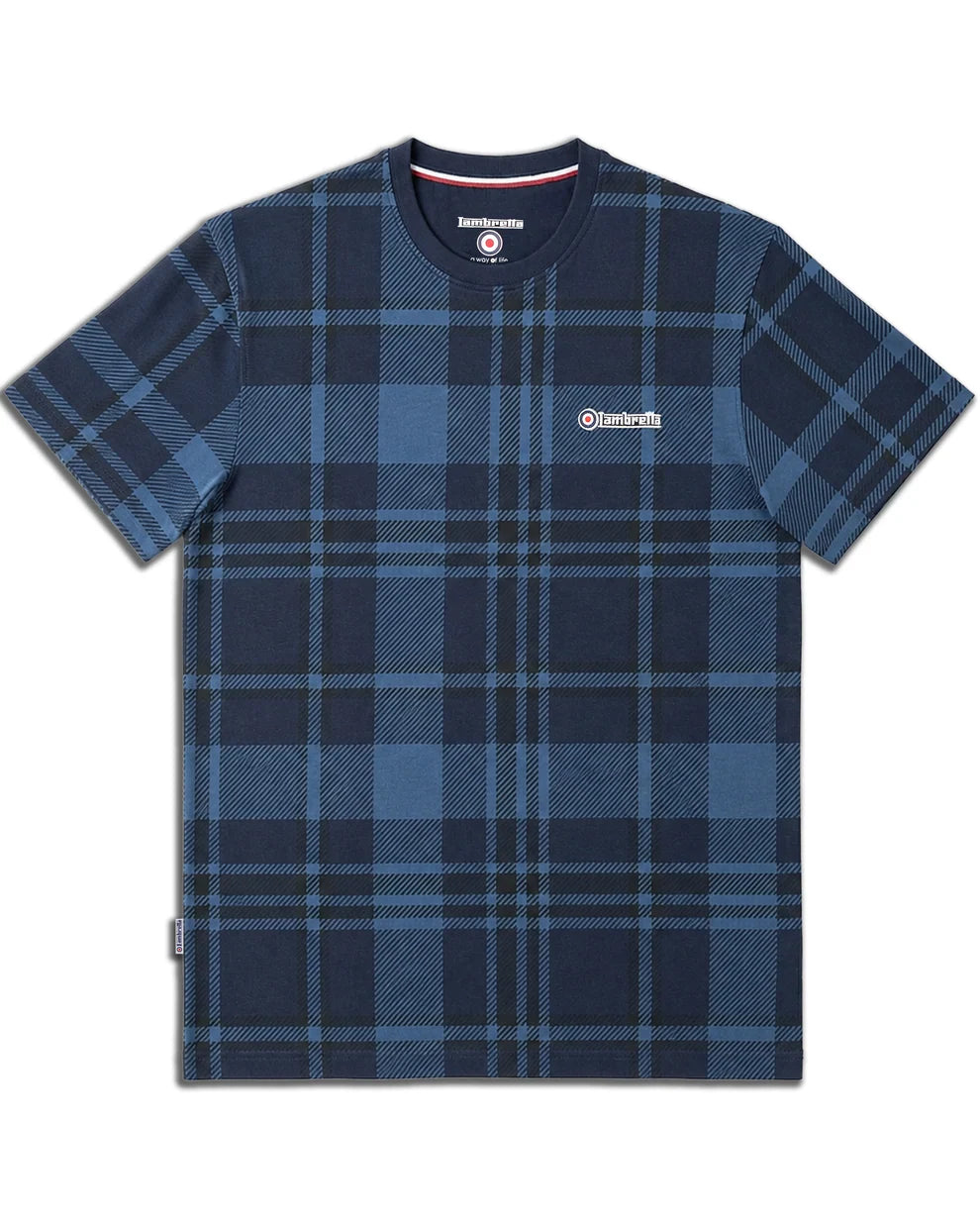 Tartan Check Tee Navy