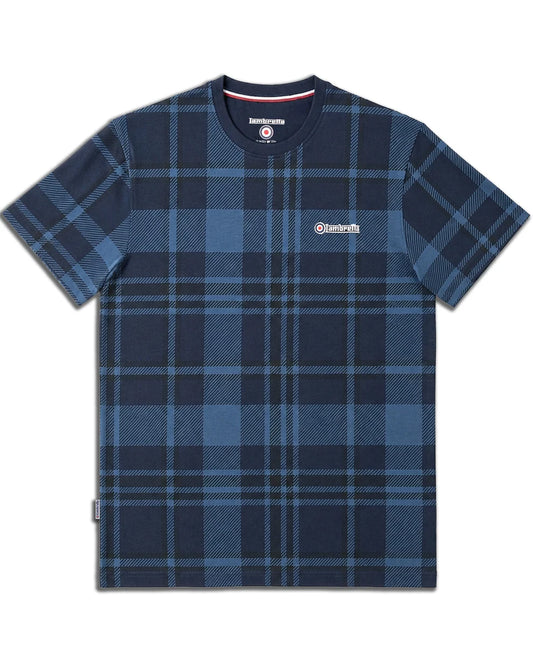 Tartan Check Tee Navy