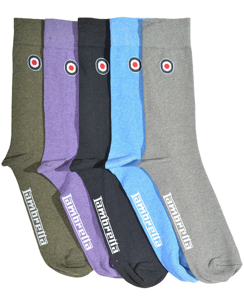 5 Pack Lambretta Socks
