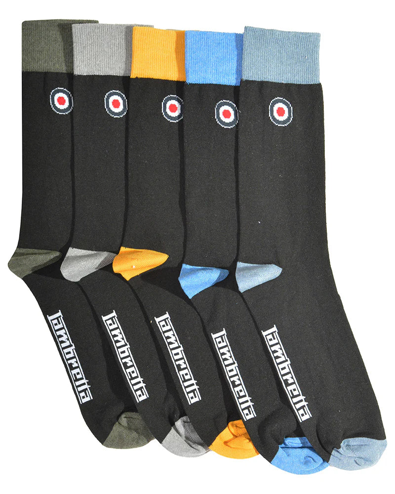 5 Pack Lambretta Socks