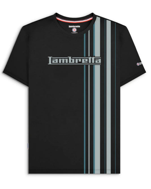 Racing Stripe Tee Black/Grey M & 2XL