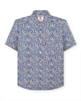 S/S Paisley Shirt White/Blue