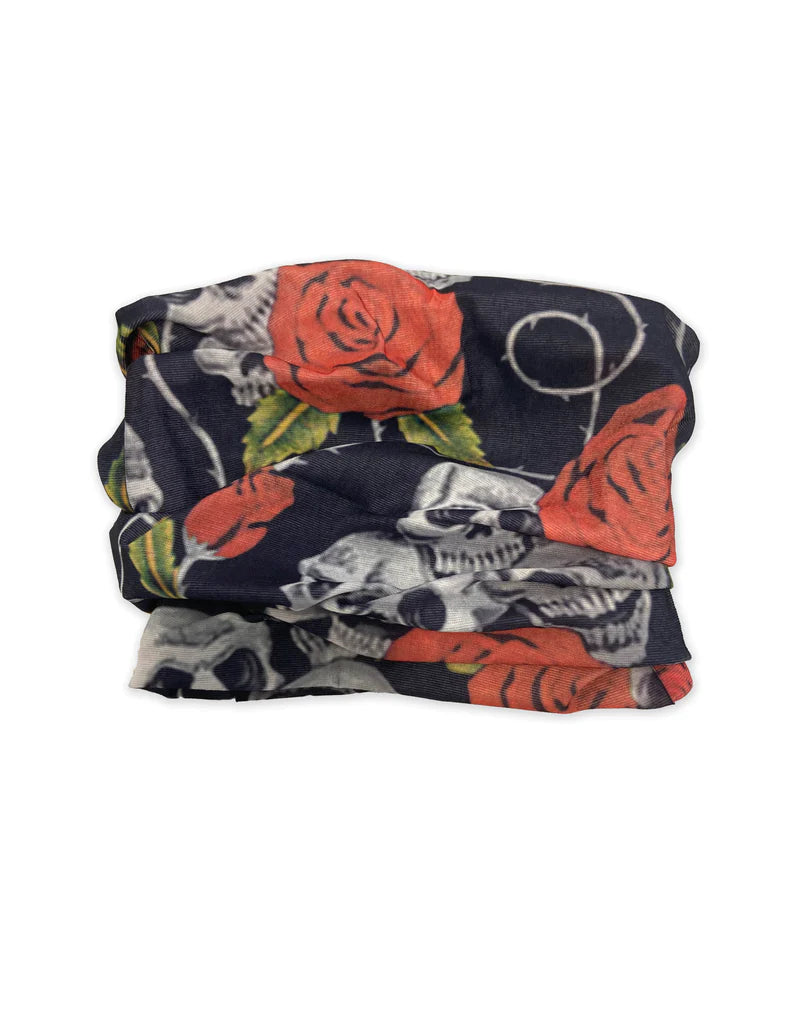 Skulls and Roses Snood