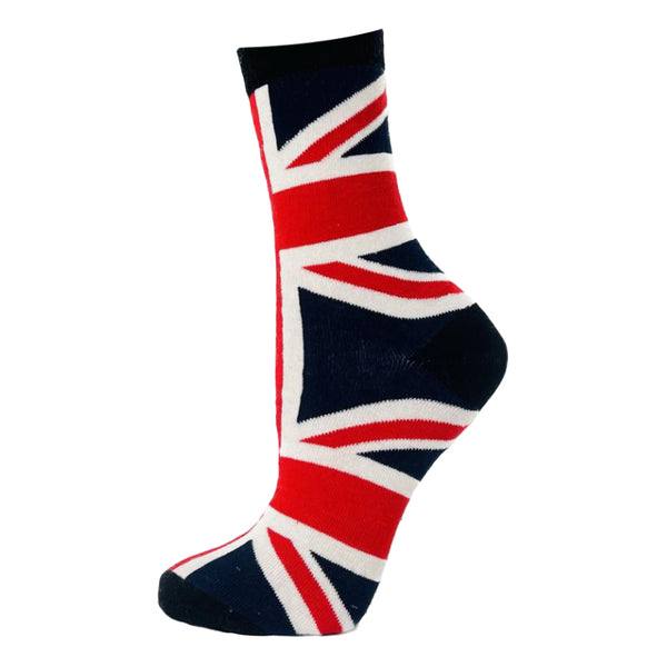 Big Union Flag Ankle Socks Dark Blue