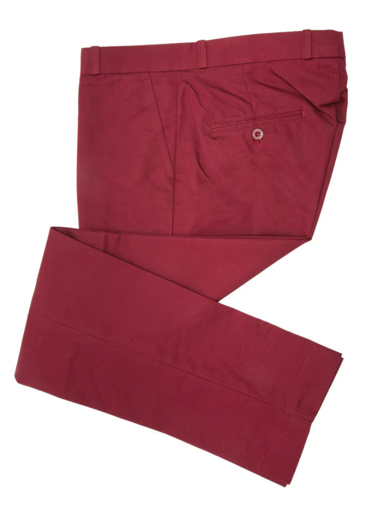 Sta Prest Trousers Burgundy
