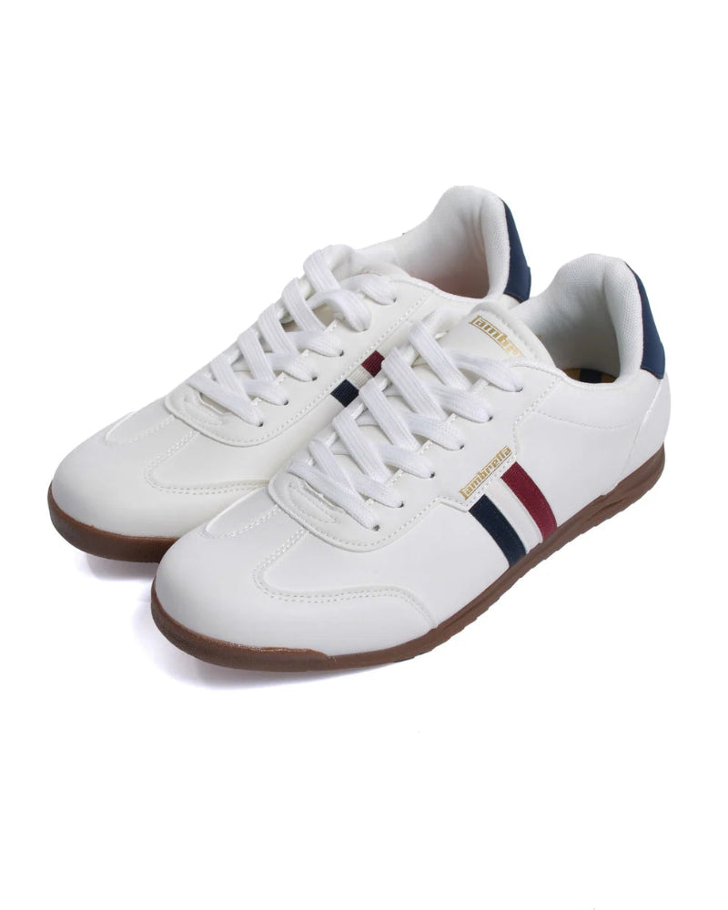 Tackle Casual Trainers White (Red/Navy)