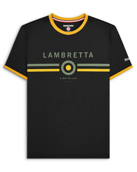 Target Ringer Tee Black/Gold