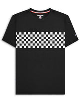 Two Tone Panel Tee Black/White