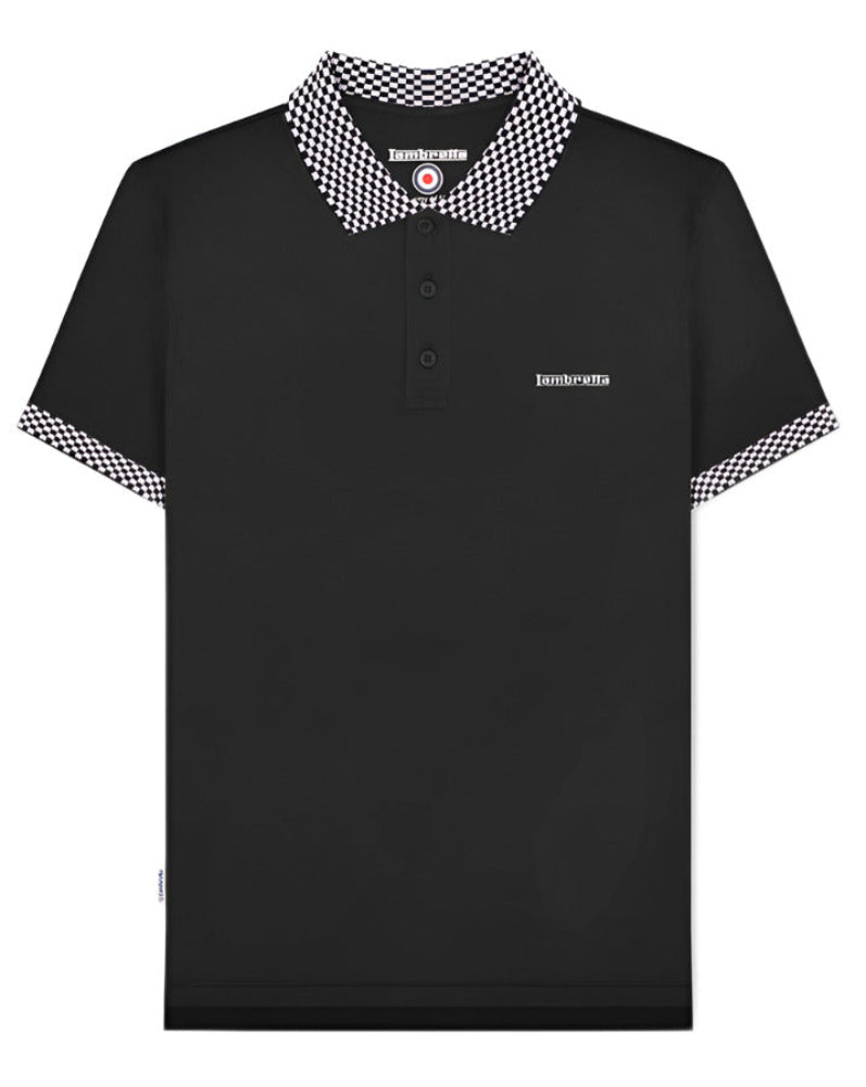 Two Tone Polo Black