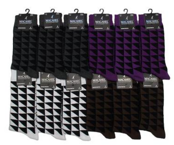 Triangle Design Ankle Socks 4 Colours