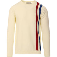 Attack Retro Racing Jumper Winter White