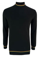 Basket weave turtle neck TR/8915 Black