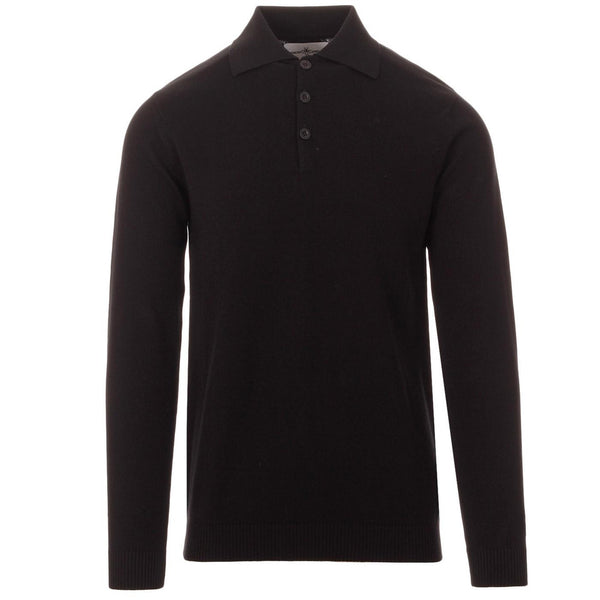 Brando Knitted Polo (Black)