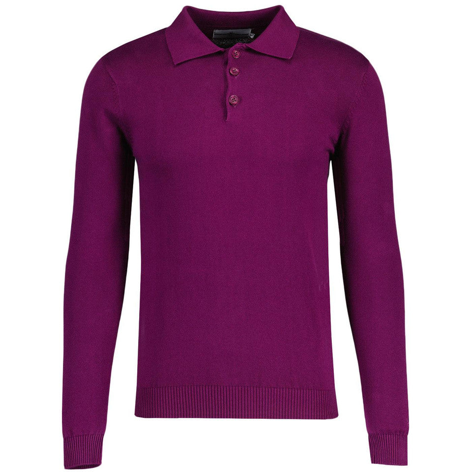 Brando Knitted Polo (Deep Purple)