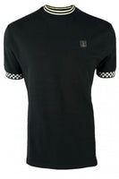 Chequerboard Trim Tee TR/9040 Black