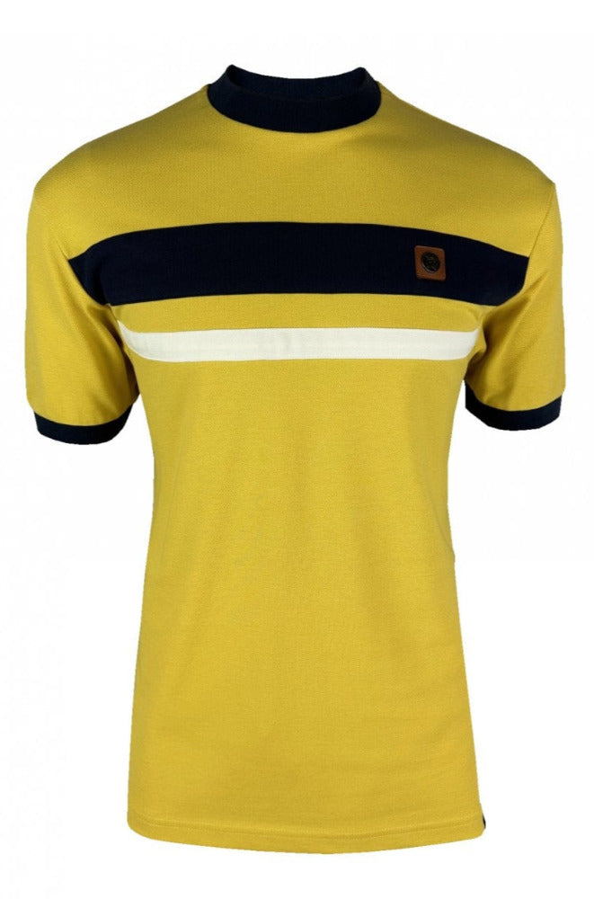 Cut and Sew Stripe Pique tee TR/8883