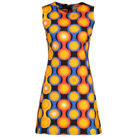 Daytripper Psych-Out! Shift Dress (Ganache and Orange)