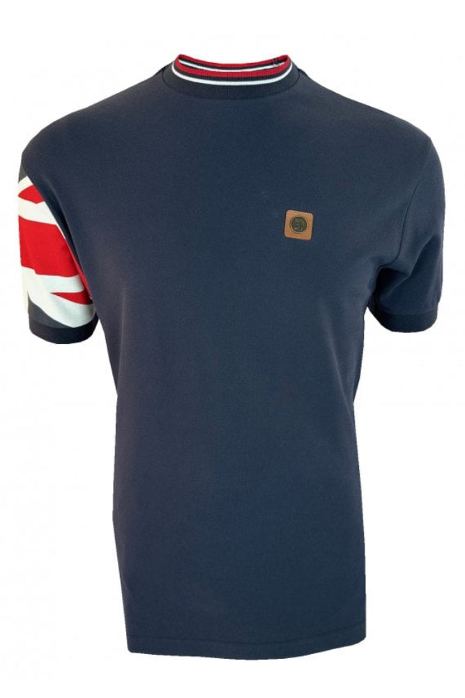 Flag Print Pique Tee TR/9088 Navy
