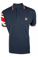 Flag Sleeve Pique Polo TR/9022 Navy