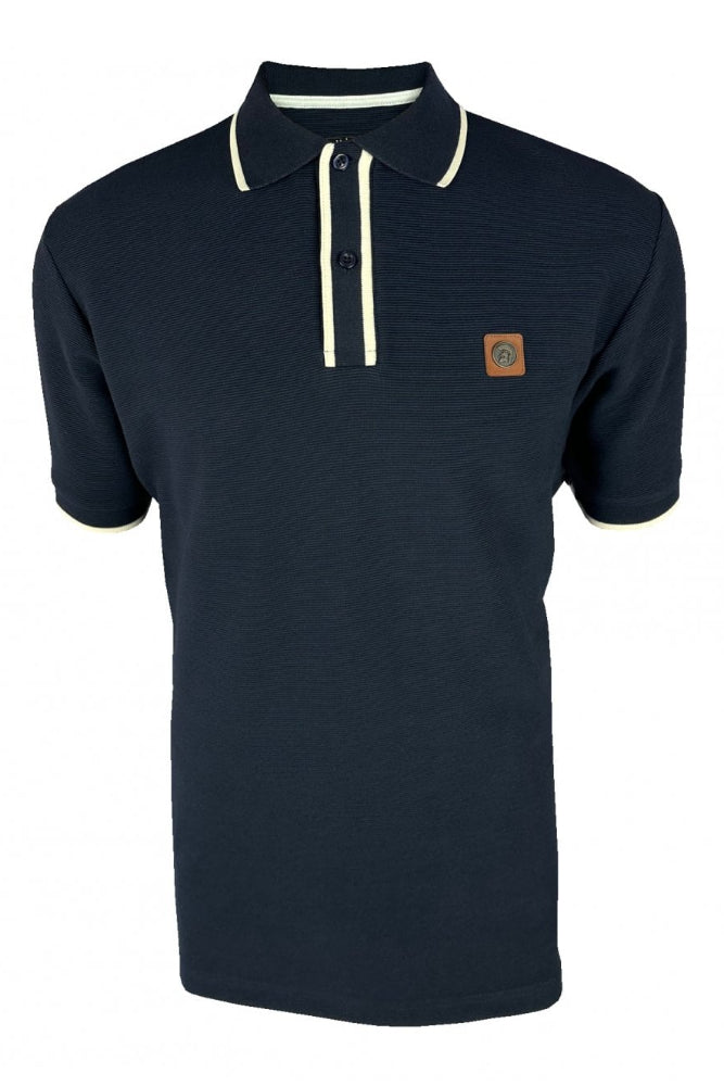 Ottoman Stripe Trim Polo TR/9080 Navy