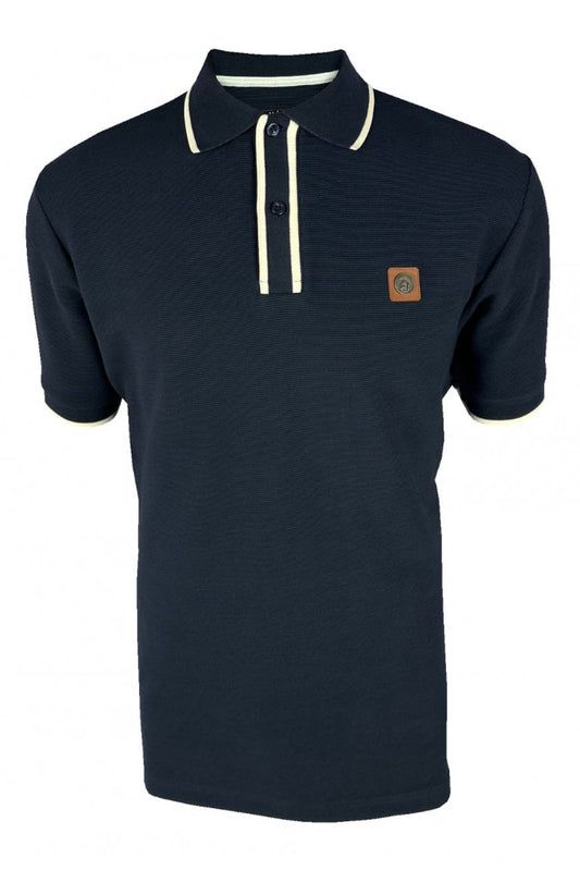 Ottoman Stripe Trim Polo TR/9080 Navy