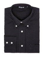 Classic Pindot LS Shirt Navy