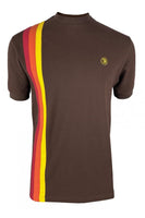 Racing stripe tee TR/8943 Chocolate