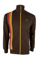 Racing stripe track top TR/8901 Chocolate