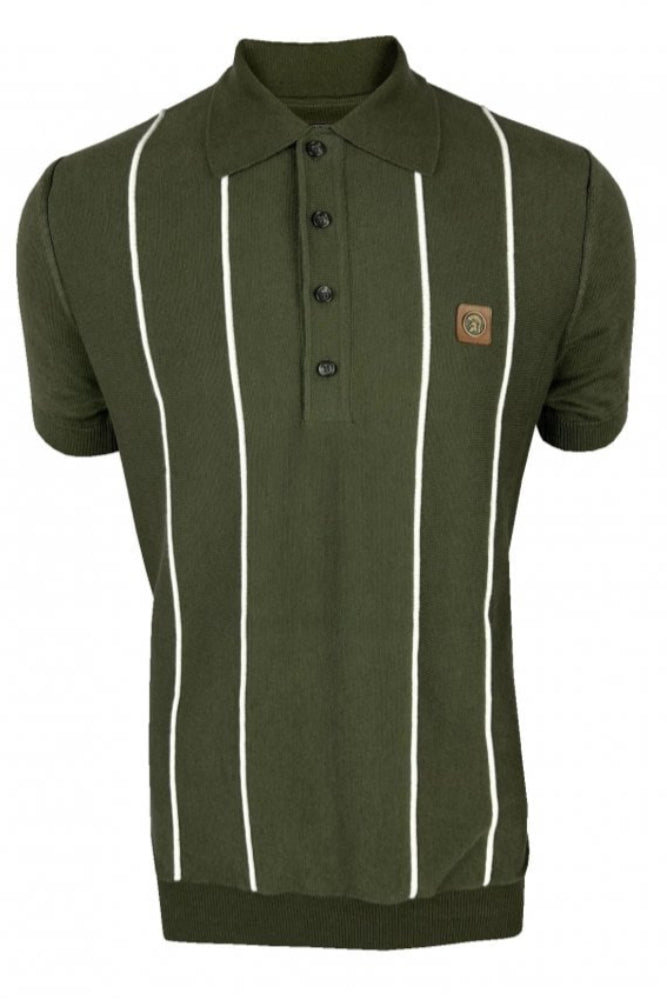 Raised Stripe Fine Gauge Polo TR/8965 Army