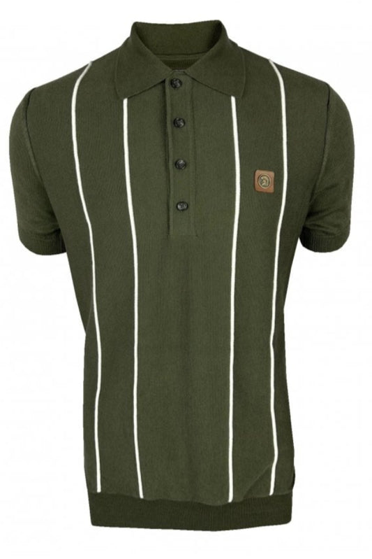 Raised Stripe Fine Gauge Polo TR/8965 Army