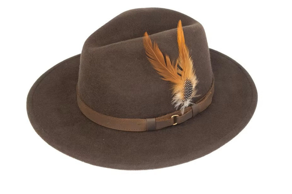 Ranger Wool Felt Hat Dark Brown