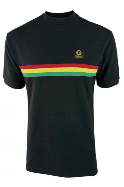 Retro Stripe Pique Tee TR/9039 Black