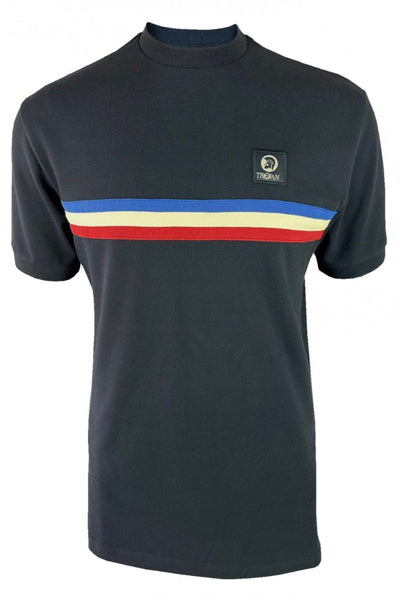 Retro Stripe Pique Tee TR/9039 Navy