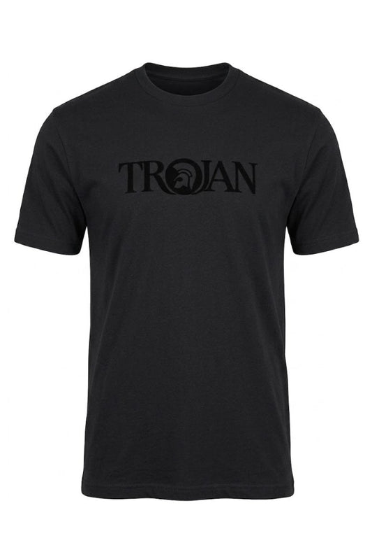 Self-Flock Print Logo Tee TR/9139 Black