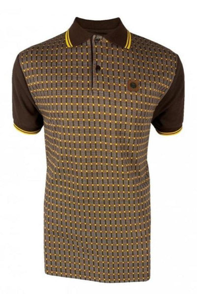 Squares Panel Polo TR/8922 Chocolate