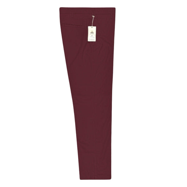 Stay-Pressed Trousers Burgundy