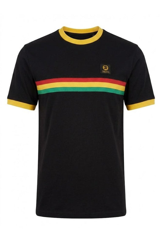 Stripe Front Tee TR/9140 Black