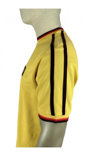 Three colour tipped pique Tee TC/1042 Mustard M