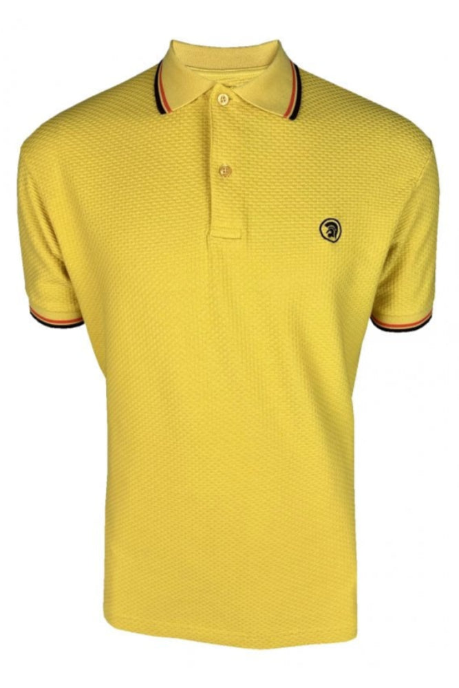 Twin Tipped Textured Polo TC/1038 Mustard
