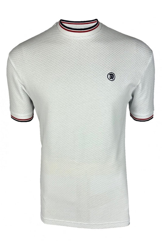 Twin Tipped Textured Tee TC/1037 White S