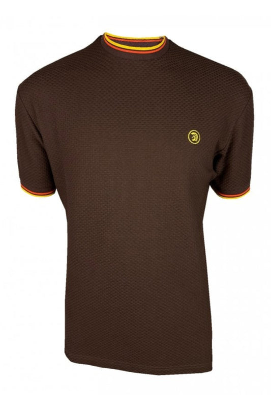 Twin Tipped Textured Tee TC/1037 Chocolate S, L, XL & 2XL